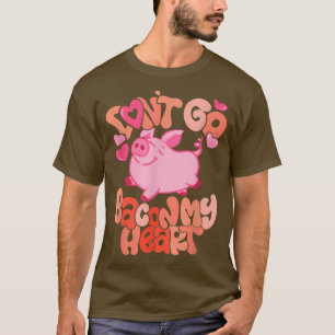 Camiseta Não faça bacon no meu coração, Cute Pig World Faze
