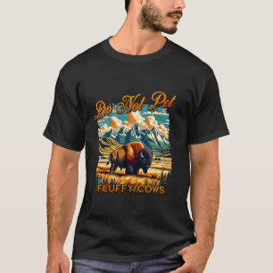 Camiseta Não Faça Carinho nas Vacas Fofas Yellowstone Natio