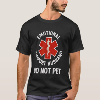 Camiseta Não Faça Carinho no Marido de Suporte Emocional Di
