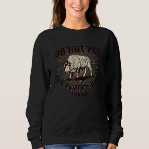 Camiseta Não Faça Carinho Nos Bois Felpudos Idaho Búfalo Bi