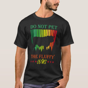 Camiseta Não Faça Carinho Nos Bois Fofos Bison Retro Vinta