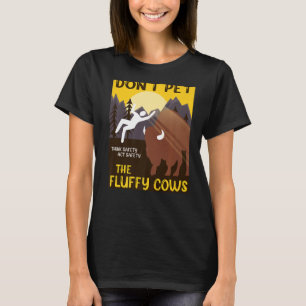 Camiseta Não Faça Carinho nos Bois Fofos  Bois Fofos Bisonh