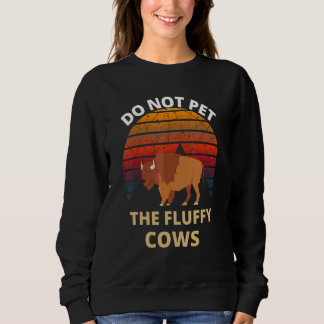 Camiseta Não Faça Carinho Nos Bois Peludos Bison Retrô Vint
