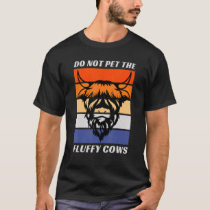 Camiseta Não Faça Carinho Nos Búfalos De Pelos Macios Desig