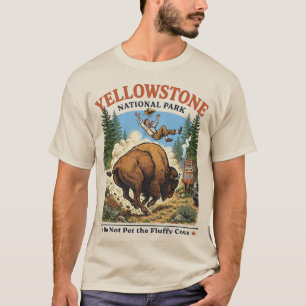 Camiseta Não Faça Carinho Nos Vacas Fofas , Yellowstone Nac