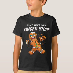 Camiseta Não Faça Este Padeiro de Ginger Snap de Pão de Gen