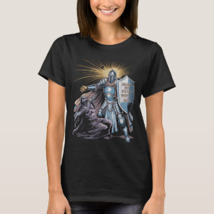 Camiseta Não Faça Paz Com o Mal Arcanjo Miguel Jesus Vá