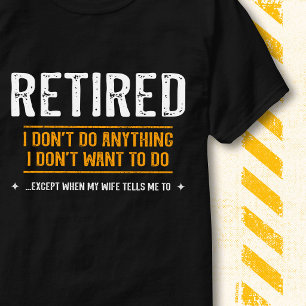 Camiseta Não Faço Nada Humor Citação Engraçada Aposentado