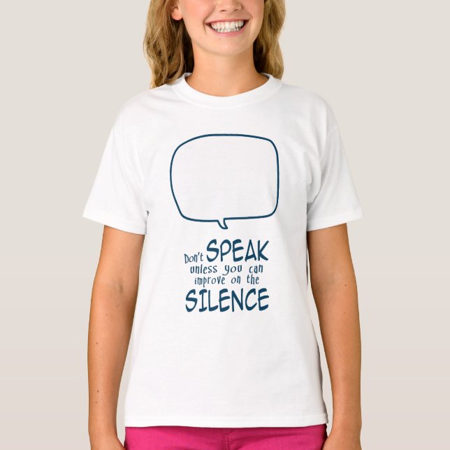 Camiseta Não Fale (Frente)