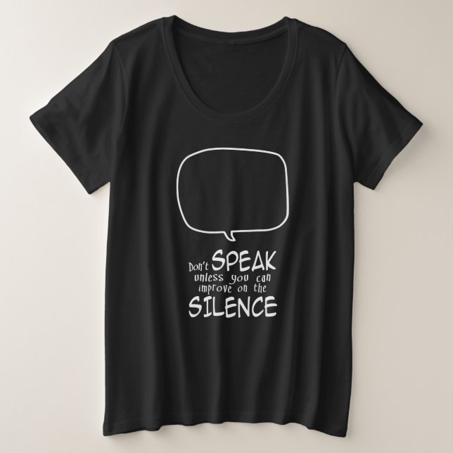 Camiseta Não Fale (Frente do Design)