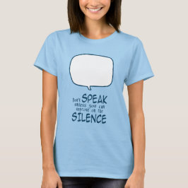 Camiseta Não Fale