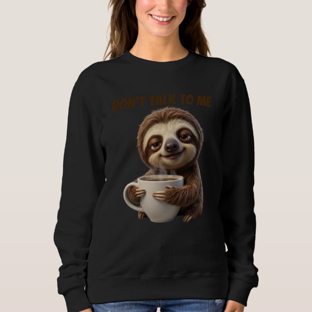 Camiseta Não Fale Comigo Café Preguiça (Frente)