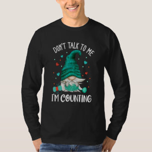Camiseta Não fale comigo. Estou contando com o Crochet Knit
