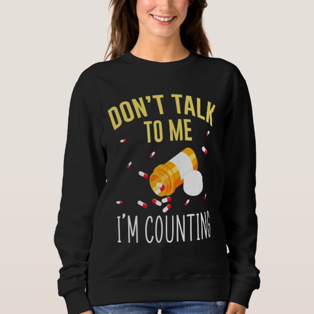 Camiseta Não Fale Comigo Eu Contando Para A Pharmacy Tech (Frente)
