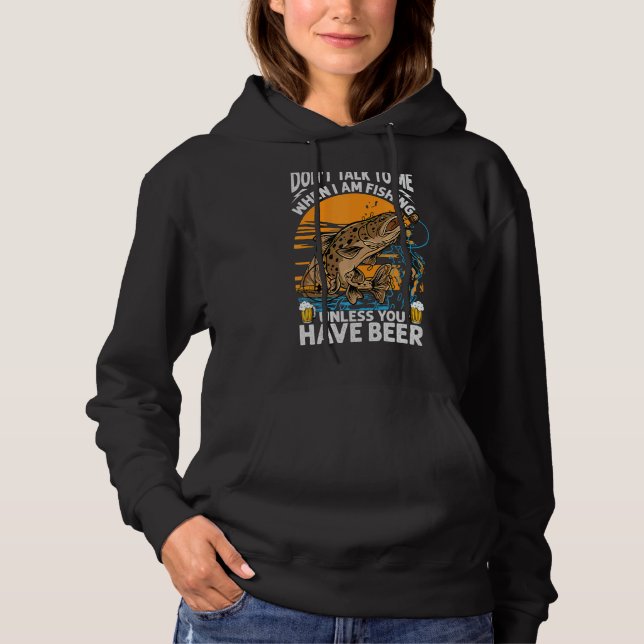 Camiseta Não fale comigo quando estou pescando a menos que  (Frente)