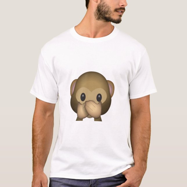 Camiseta Não fale nenhum macaco mau (Frente)