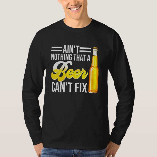 Camiseta Não Faz Nada Que Uma Cerveja Não Consegue Corrigir (Frente)