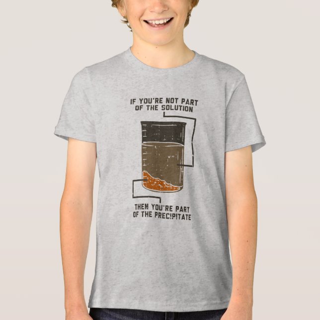 Camiseta Não faz parte do Nerd de Química da Solução (Frente)