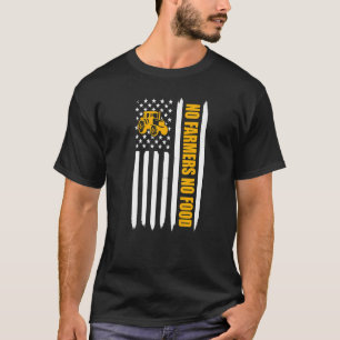 Camiseta Não Fazendeiros Sem Bandeira Comida Americana Trat