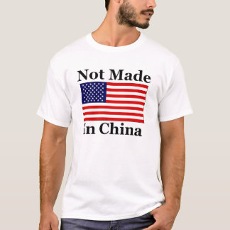 Camiseta Não feito em China - americano