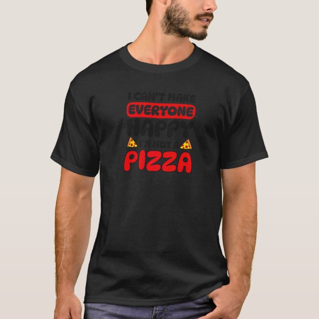 Camiseta Não Feliz, Pizza Divertida (Frente)