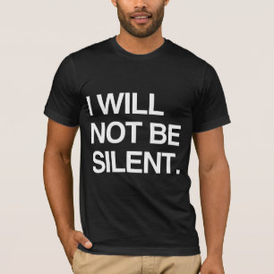 CAMISETA NÃO FICAREI EM SILÊNCIO