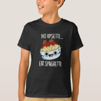 Não Fique Chateado Coma Espaguete Piada de Comida 