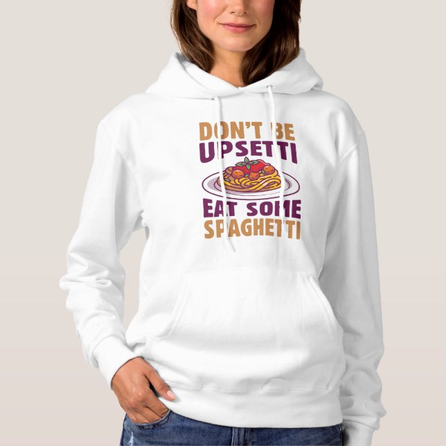 Camiseta Não fique chateado comendo espaguete (Frente)