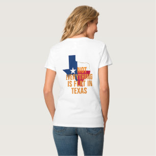Camiseta Não Flat No Texas Mulheres Curva Humor Engraçado