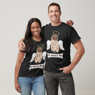 Camiseta Não fui eu, anjo vômito, citação engraçada "T-Shir