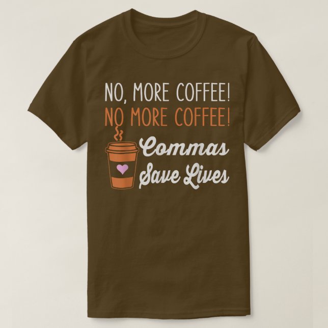 CAMISETA NÃO FUNCIONE MAIS COMAS DE CAFÉ SALVAR VIDAS PROFE (Frente do Design)