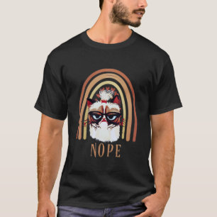 Camiseta Não Gato Para Gatinho Irritado De Gato