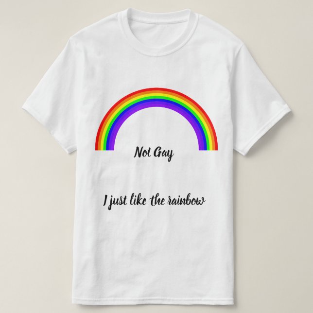 Camiseta Não Gay (Frente do Design)