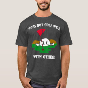 Camiseta Não Golfe Bem Com Outros Que Deixaram A Gol Do Amo