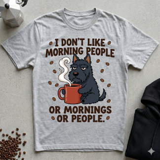 Camiseta Não Gosto de Manhãs Nem de Pessoas Mal-Humoradas S