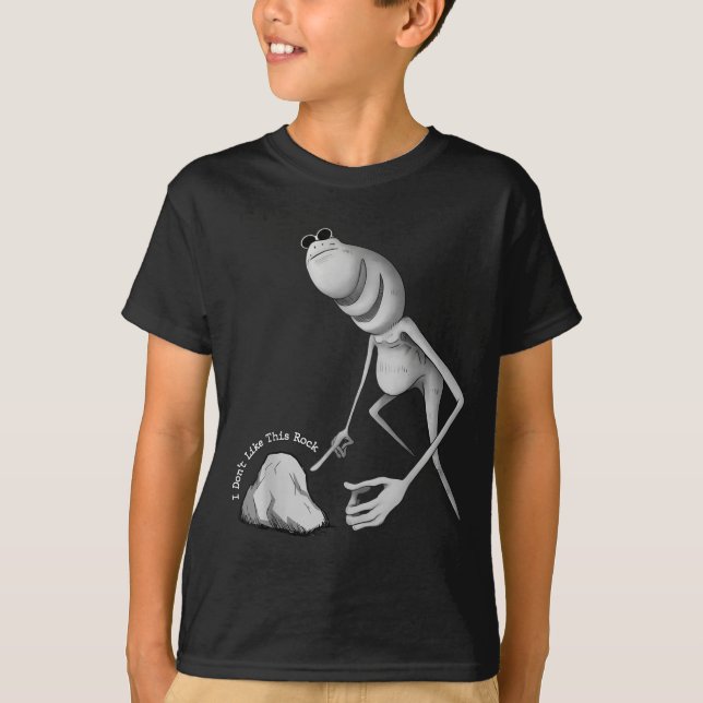 Camiseta Não Gosto Desta Rocha Funny Marcus The Worm Meme  (Frente)