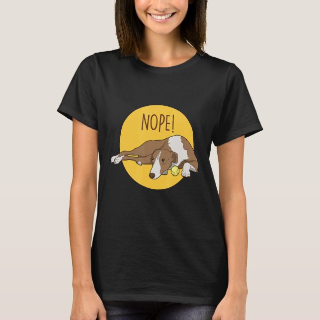 Camiseta Não! Greyhound Greyhound Rescue Greyhound (Frente)