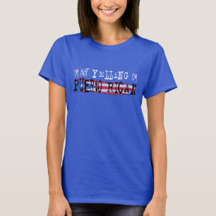 Camiseta Não Gritando Pavilhão Porto-Rico