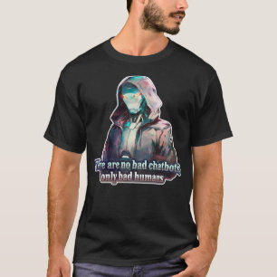 Camiseta 🤖 Não há Blocos de Choque Ruins só Ai Humanos Rui