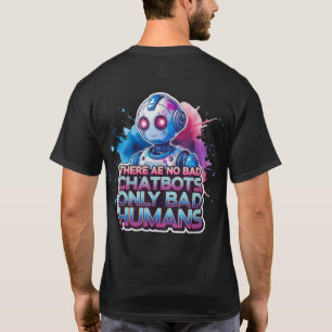 Camiseta 🤖 Não há Blocos de Choque Ruins só Ai Humanos Rui