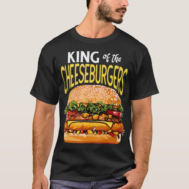 Camiseta Não há comida de lixo engraçado com cheeseburger r (Frente)