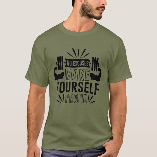 Camiseta Não há desculpas para se orgulhar (Frente)