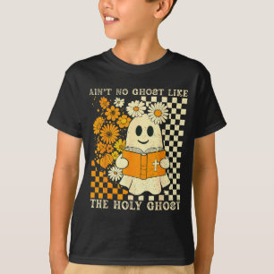 Camiseta Não Há Fantasma Como Fantasma Floral Cristão Fanta