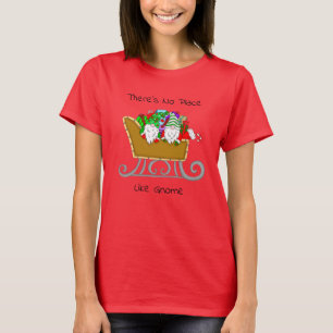 Camiseta Não há lugar como Gnome, Natal