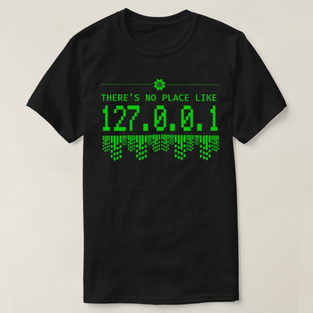 Camiseta Não Há Lugar Como O Programador De Codificação Dev (Frente do Design)
