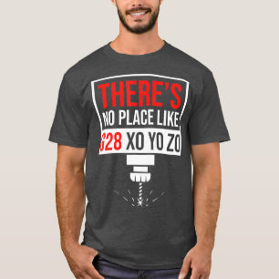 Camiseta Não há lugar G28 X0 Y0 Z0 Funny CNC Machinist
