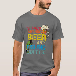 Camiseta Não Há Nada Que Uma Cerveja E Uma Pesca Não Possam