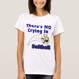 Camiseta Não há nenhum grito no softball
