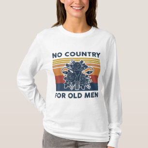 Camiseta não há país para os homens idosos feministas uteri