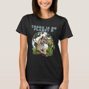Camiseta Não Há Planeta B Aquecimento Global Tigre Fofo Abr